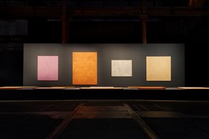 Carriageworks, Installation view: George Tjungurrayi, 21st Biennale of Sydney, Carriageworks, Sydney (16 March–11 June 2018). Courtesy the artist and Utopia Art Sydney. Photo: Zan Wimberley. 